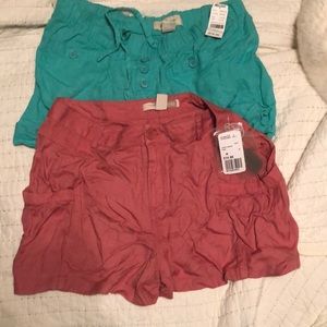 NWT Two Pair of Shorts!